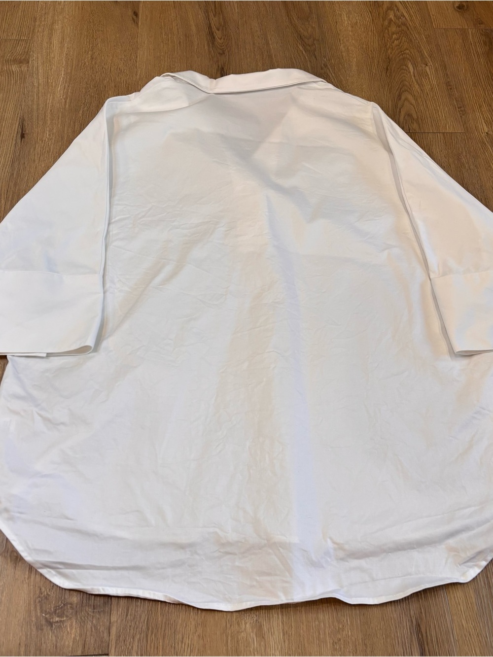 Tuckernuck Women’s Blanc Willow 3/4 Sleeve Pearl Button Blouse White Size L - Picture 3 of 8